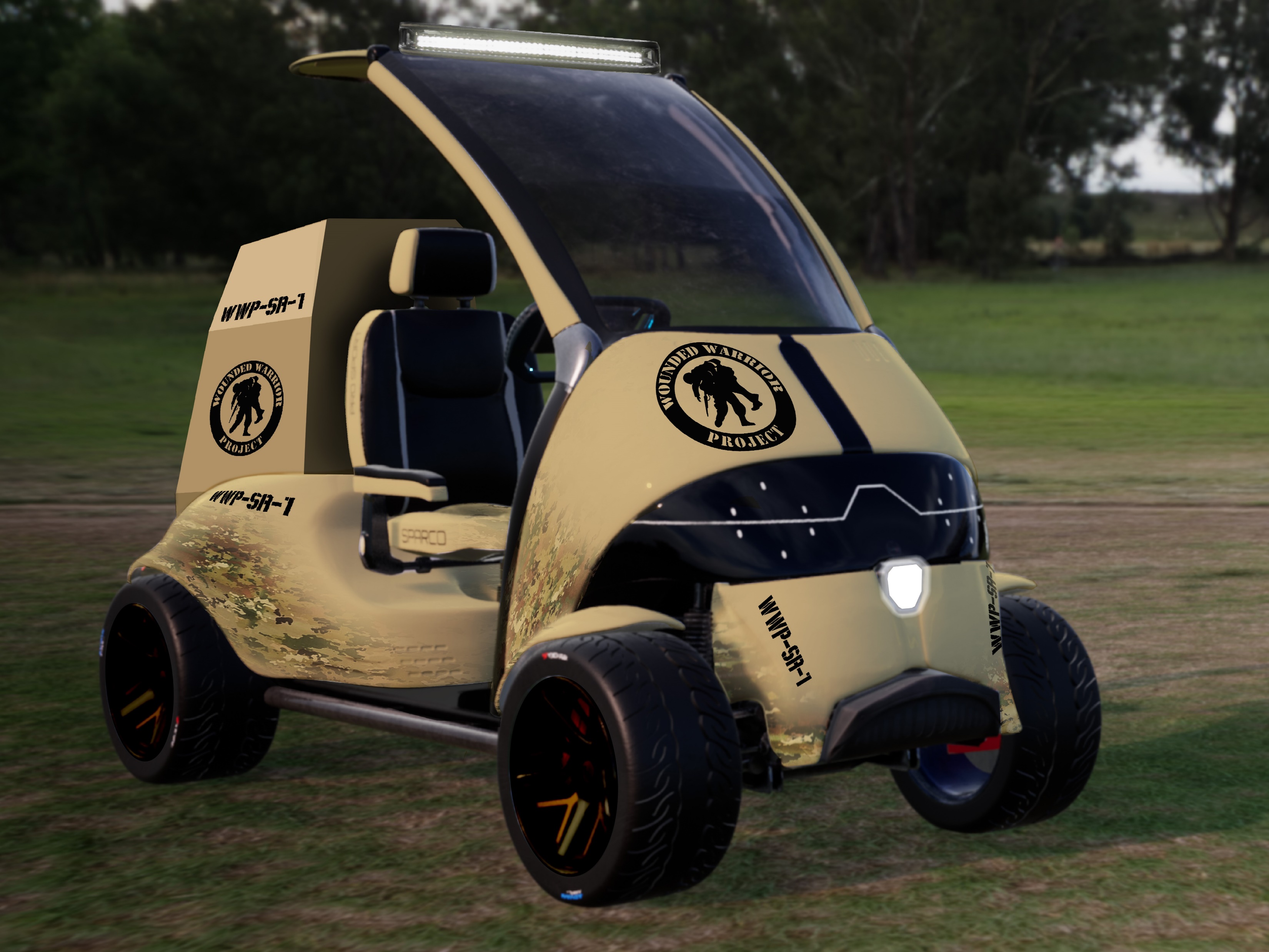 Solus in use on a course